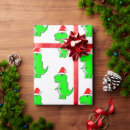 Search for t rex christmas wrapping paper Cartoon