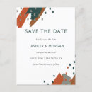 Search for teal orange save the dates Boho