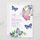 Search for a little butterfly is on her way baby shower invitations Flowers