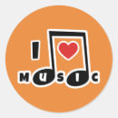 Search for love note stickers I love music