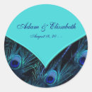 Search for teal peacock wedding stickers Purple