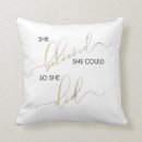 Search for inspirational quote cushions White