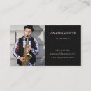 Search for saxophone player business cards Jazz