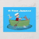 Search for cartoon boat postcards Cute