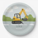 Search for construction birthday plates Boys