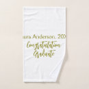 Search for graduation towels Calligraphy typography elegant