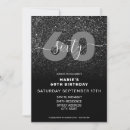 Search for glitter 60th birthday invitations Modern