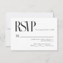 Search for minimalist wedding rsvp cards Chic