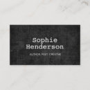 Search for typewriter business cards Black