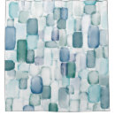 Search for sea glass shower curtains Watercolor