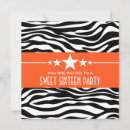 Search for zebra print party invitations Pattern