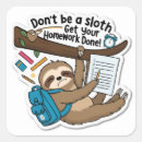 Search for funny sloth stickers Motivation