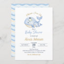 Search for whale baby shower invitations Under the sea