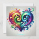 Search for rainbow wedding invitations Bright colors