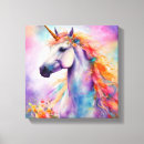 Search for pink unicorn canvas prints Magical