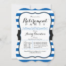 Search for royal blue retirement invitations Party