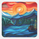 Search for mountain landscape stickers Beautiful