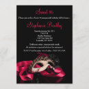 Search for pink and black masquerade party invitations Ball