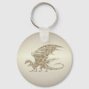 Search for golden dragon key rings Mythical creature