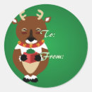 Search for reindeer tags stickers Cute