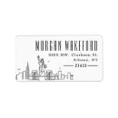 Search for new york city return address labels Manhattan