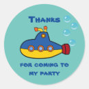 Search for submarine stickers Under the sea
