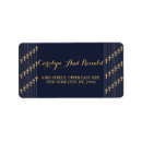 Search for navy blue cross return address labels Elegant