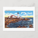 Search for maine lighthouse postcards Vintage