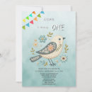 Search for bird birthday invitations Modern