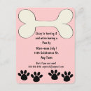 Search for dog paw print invitations Bone