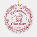 Search for first name for babys christmas tree decorations Baby girl