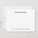 Search for family note cards Black