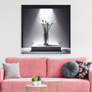 Search for white lily canvas prints Vase