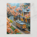 Search for miniature postcards Train