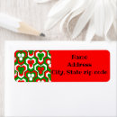 Search for red white and green return address labels Flowers
