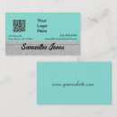 Search for glitzy business cards Turquoise