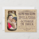 Search for barn wedding save the dates Mason jar