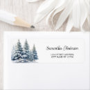 Search for winter snow return address labels Forest