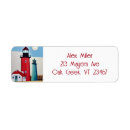 Search for lighthouses return address labels Illustration