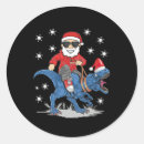 Search for christmas dinosaur stickers Tyrannosaurus