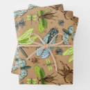 Search for bugs wrapping paper Butterfly