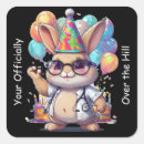 Search for over the hill birthday stickers Getting older