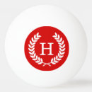 Search for red ping pong balls Initials