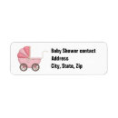 Search for pink carriage return address labels Stroller