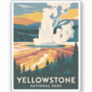 Search for vintage yellowstone stickers Montana