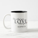 Search for do what you love mugs Black and white