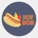 Search for hot dog with mustard stickers Frankfurter