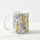 Search for watercolor flower mugs Yellow flowers