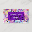 Search for paint splatter business cards Paintball