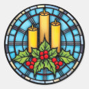 Search for christmas candle stickers Merry and bright
